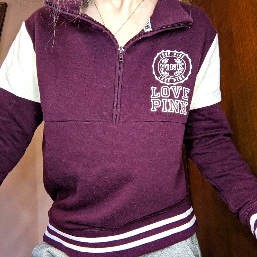 PINK maroon sweatshirt
